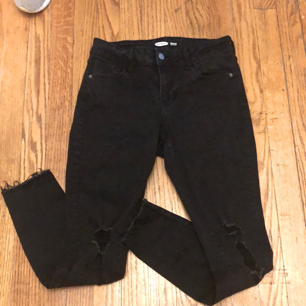 Old Navy RockStar super skinny black jeans
